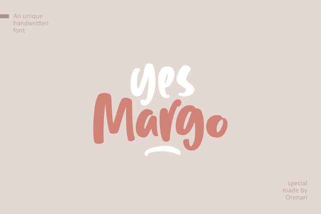Yes Margo Font Orenari 