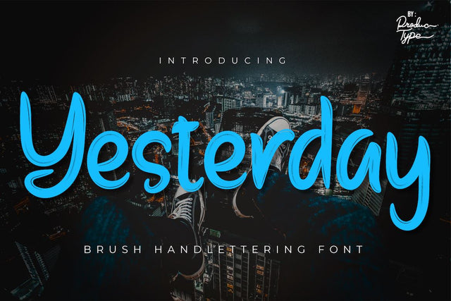 Yesterday Font twinletter 