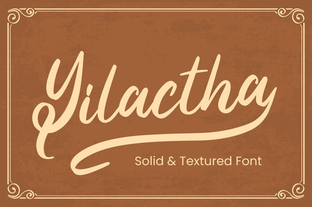 Yilactha - script font Font Attype studio 