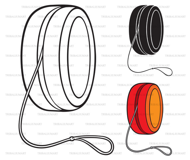 Yo - yo toy SVG TribaliumArtSF 