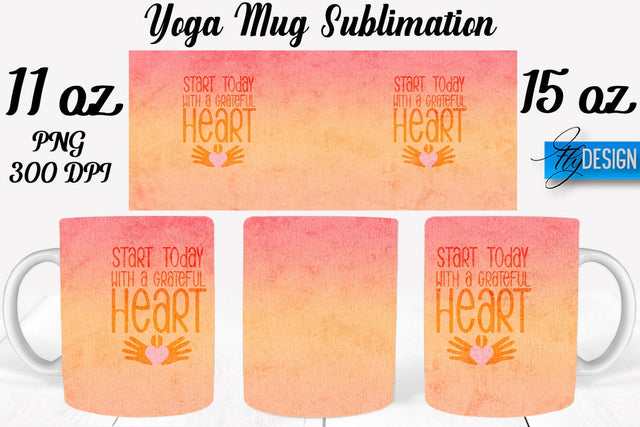 Yoga 11 Oz | 15 Oz Mug Sublimation Sublimation Fly Design 