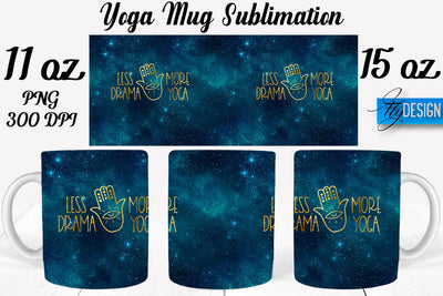 Yoga 11 Oz | 15 Oz Mug Sublimation Sublimation Fly Design 