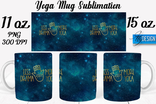 Yoga 11 Oz | 15 Oz Mug Sublimation Sublimation Fly Design 