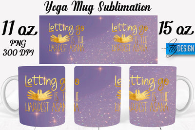 Yoga 11 Oz | 15 Oz Mug Sublimation Sublimation Fly Design 