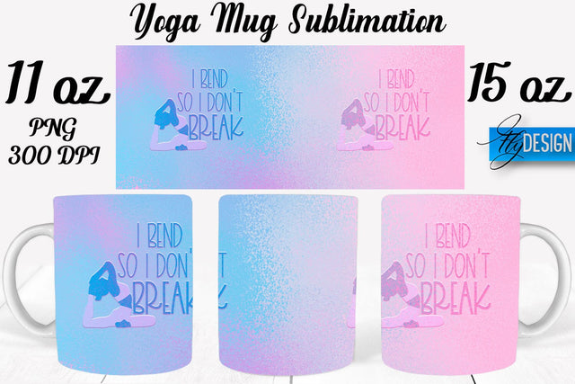 Yoga 11 Oz | 15 Oz Mug Sublimation Sublimation Fly Design 