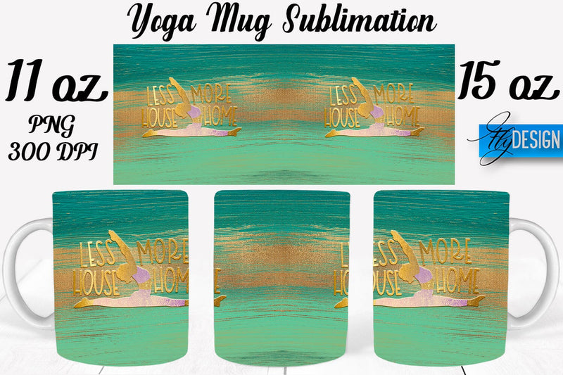Yoga 11 Oz | 15 Oz Mug Sublimation Sublimation Fly Design 