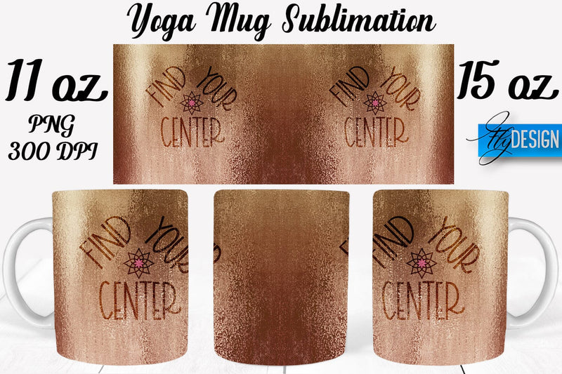 Yoga 11 Oz | 15 Oz Mug Sublimation Sublimation Fly Design 