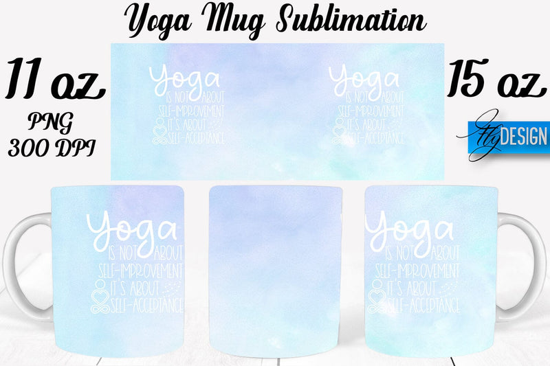 Yoga 11 Oz | 15 Oz Mug Sublimation Sublimation Fly Design 