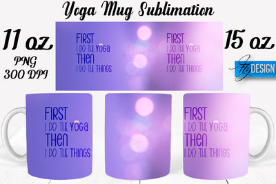 Yoga 11 Oz | 15 Oz Mug Sublimation Sublimation Fly Design 