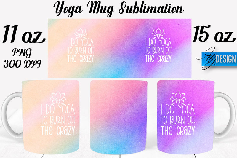 Yoga 11 Oz | 15 Oz Mug Sublimation Sublimation Fly Design 