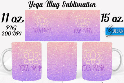 Yoga 11 Oz | 15 Oz Mug Sublimation Sublimation Fly Design 