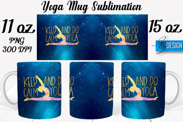 Yoga 11 Oz | 15 Oz Mug Sublimation Sublimation Fly Design 