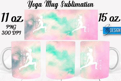 Yoga 11 Oz | 15 Oz Mug Sublimation Sublimation Fly Design 