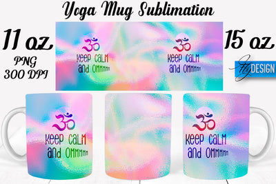 Yoga 11 Oz | 15 Oz Mug Sublimation Sublimation Fly Design 