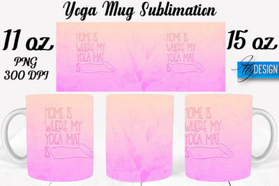 Yoga 11 Oz | 15 Oz Mug Sublimation Sublimation Fly Design 