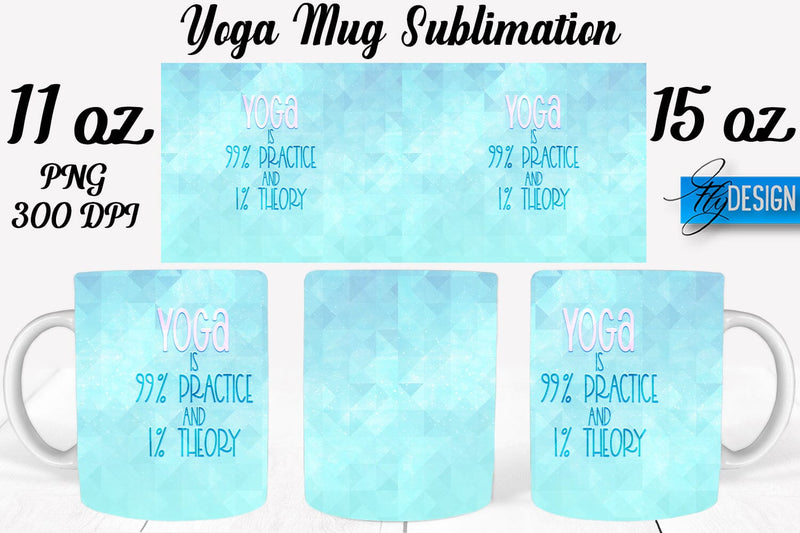 Yoga 11 Oz | 15 Oz Mug Sublimation Sublimation Fly Design 