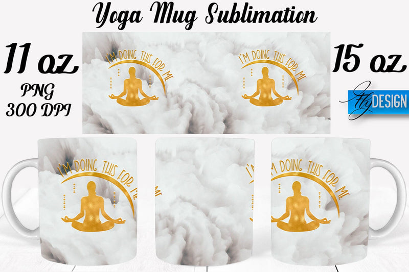 Yoga 11 Oz | 15 Oz Mug Sublimation Sublimation Fly Design 