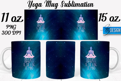 Yoga 11 Oz | 15 Oz Mug Sublimation Sublimation Fly Design 