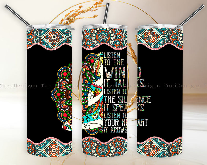 Yoga 20 oz Sublimation Tumbler Wrap PNG Sublimation ToriDesigns 