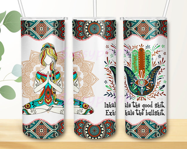 Yoga 20oz Skinny Tumbler Sublimation Designs, Yoga Sublimation Designs Downloads, Yoga Tumbler PNG, Yoga Lover PNG, Gift For Yoga Lover Tumbler PNG Sublimation sassyprint 