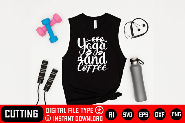 Yoga and Coffee SVG CraftlabSvg29 