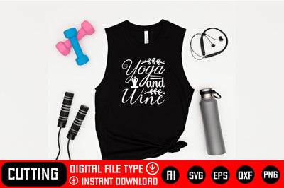 Yoga and Wine SVG CraftlabSvg29 