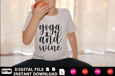 Yoga and Wine SVG Shahin alam 