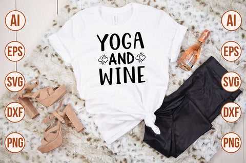 Yoga and Wine svg SVG nirmal108roy 