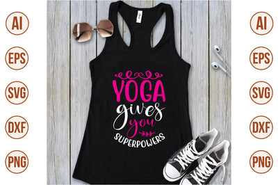 yoga gives you superpowers svg SVG shah alam 