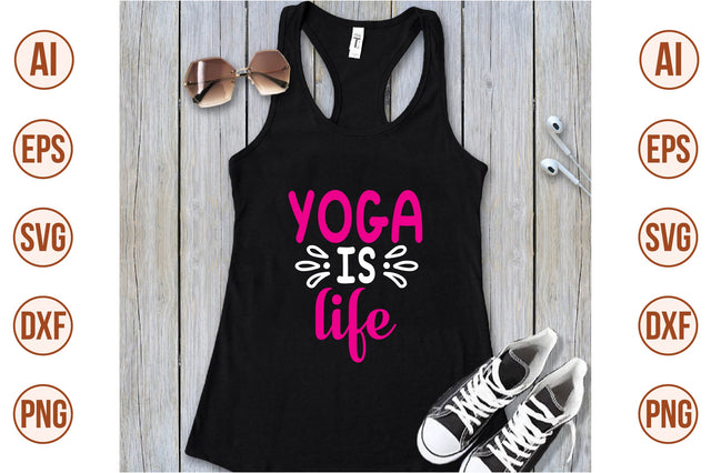 yoga is life svg SVG shah alam 