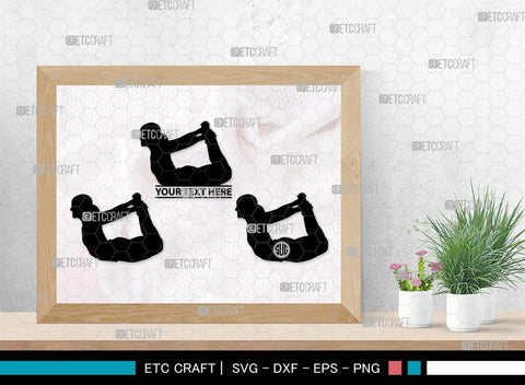 Yoga Monogram, Yoga Silhouette, Yoga SVG, Yoga Pose Svg, Meditation Svg, Fitness Svg, SB00422 SVG ETC Craft 