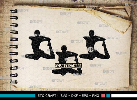 Yoga Monogram, Yoga Silhouette, Yoga SVG, Yoga Pose Svg, Meditation Svg, Fitness Svg, SB00422 SVG ETC Craft 