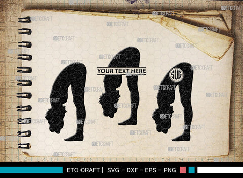 Yoga Monogram, Yoga Silhouette, Yoga SVG, Yoga Pose Svg, Meditation Svg, Fitness Svg, SB00422 SVG ETC Craft 