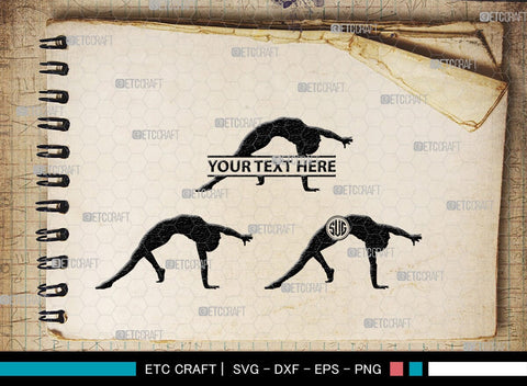 Yoga Monogram, Yoga Silhouette, Yoga SVG, Yoga Pose Svg, Meditation Svg, Fitness Svg, SB00422 SVG ETC Craft 