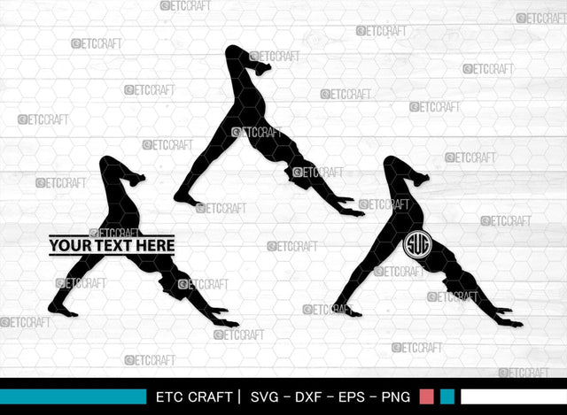 Yoga Monogram, Yoga Silhouette, Yoga SVG, Yoga Pose Svg, Meditation Svg, Fitness Svg, SB00422 SVG ETC Craft 