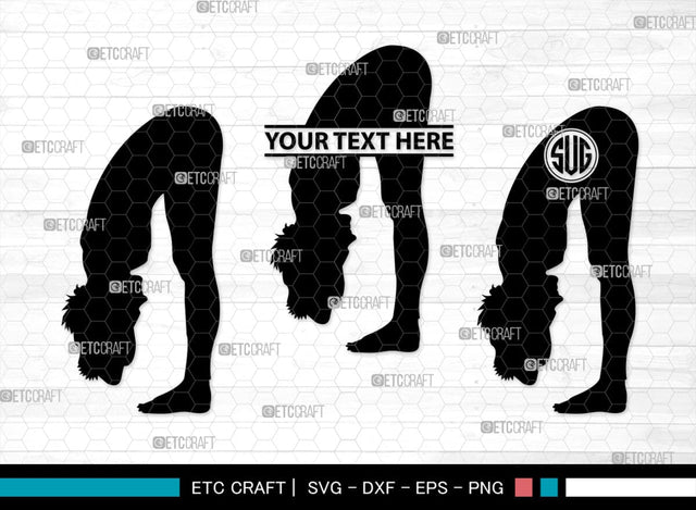 Yoga Monogram, Yoga Silhouette, Yoga SVG, Yoga Pose Svg, Meditation Svg, Fitness Svg, SB00422 SVG ETC Craft 