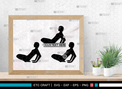 Yoga Monogram, Yoga Silhouette, Yoga SVG, Yoga Pose Svg, Meditation Svg, Fitness Svg, SB00422 SVG ETC Craft 