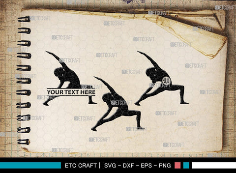 Yoga Monogram, Yoga Silhouette, Yoga SVG, Yoga Pose Svg, Meditation Svg, Fitness Svg, SB00422 SVG ETC Craft 