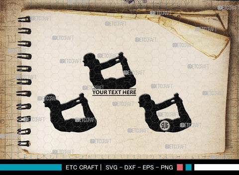 Yoga Monogram, Yoga Silhouette, Yoga SVG, Yoga Pose Svg, Meditation Svg, Fitness Svg, SB00422 SVG ETC Craft 