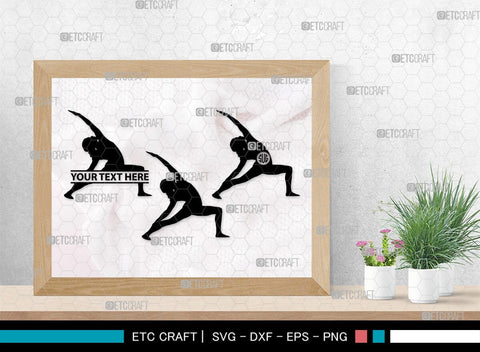Yoga Monogram, Yoga Silhouette, Yoga SVG, Yoga Pose Svg, Meditation Svg, Fitness Svg, SB00422 SVG ETC Craft 