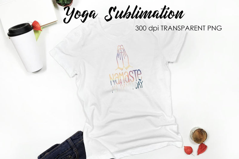 Yoga Sublimation | Meditation Quotes Sublimation Fly Design 