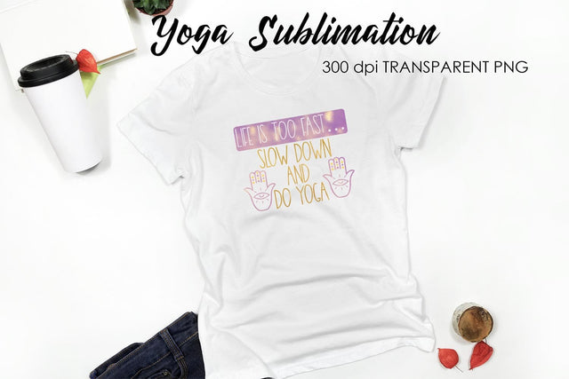 Yoga Sublimation | Meditation Quotes Sublimation Fly Design 