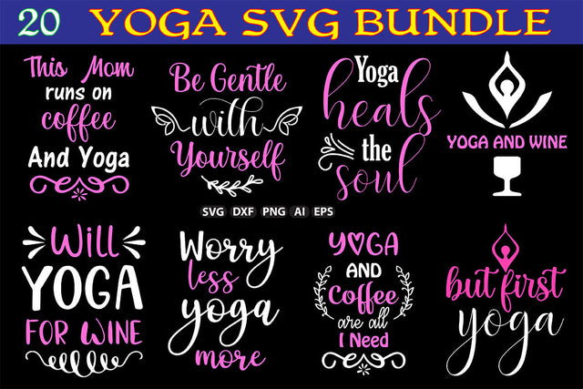Yoga SVG Bundle SVG nirmal108roy 