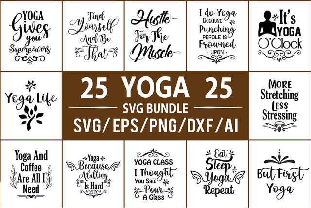 Yoga SVG Bundle SVG nirmal108roy 