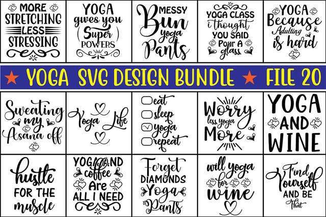 Yoga SVG Bundle SVG nirmal108roy 