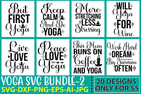 Yoga SVG Bundle SVG Syaman 