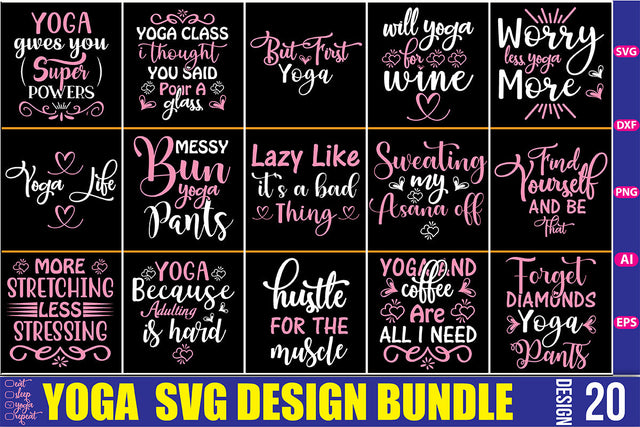 Yoga SVG Design Bundle SVG nirmal108roy 