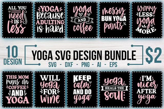 yoga svg design bundle SVG shah alam 