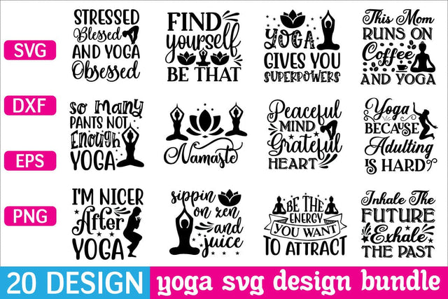 Yoga svg design bundle SVG sk.swapon Roy 