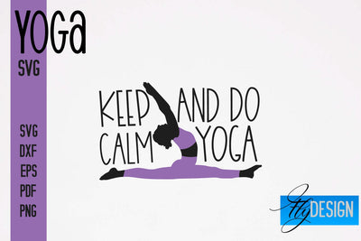 Yoga SVG | Yoga Quotes SVG Design | Sport SVG Design SVG Fly Design 